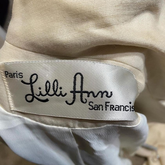 Vintage lilli ann blue cream set - Picture 4 of 9